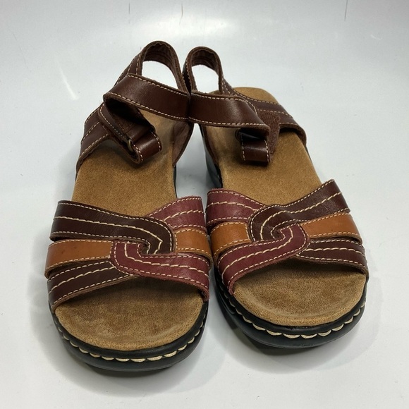 Clarks leather sandals multicolor size 9 - Picture 2 of 7